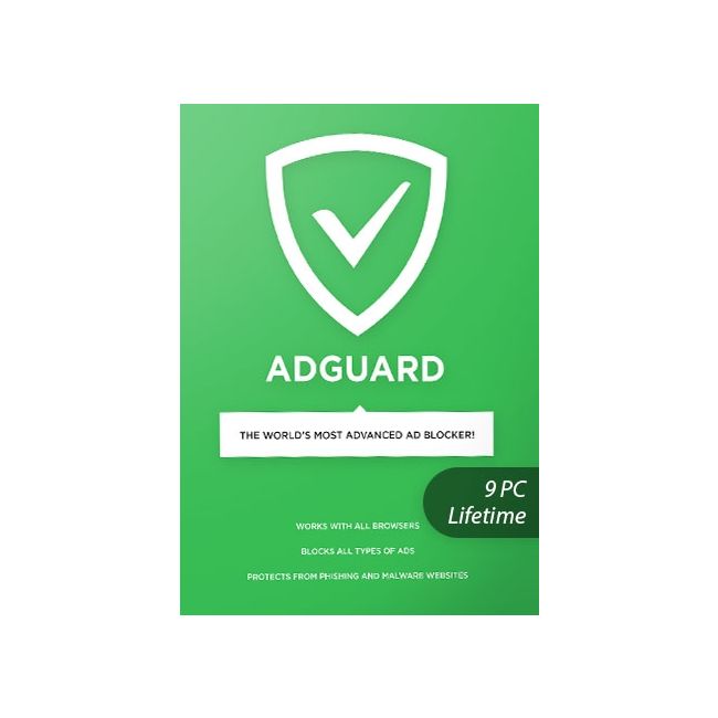 Adguard - 9 PCs - Lifetime