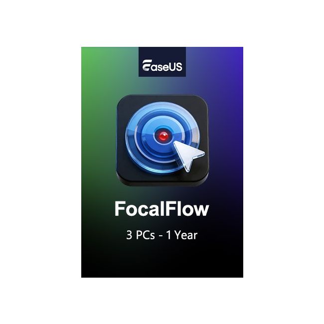 EaseUS FocalFlow - 3 PCs/ 1 Year